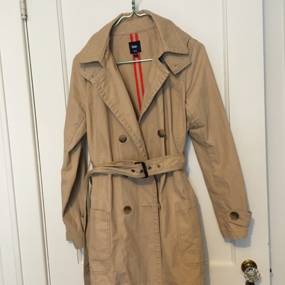 Women’s Gap Trench Coat with hood size M - Picture 2 of 13